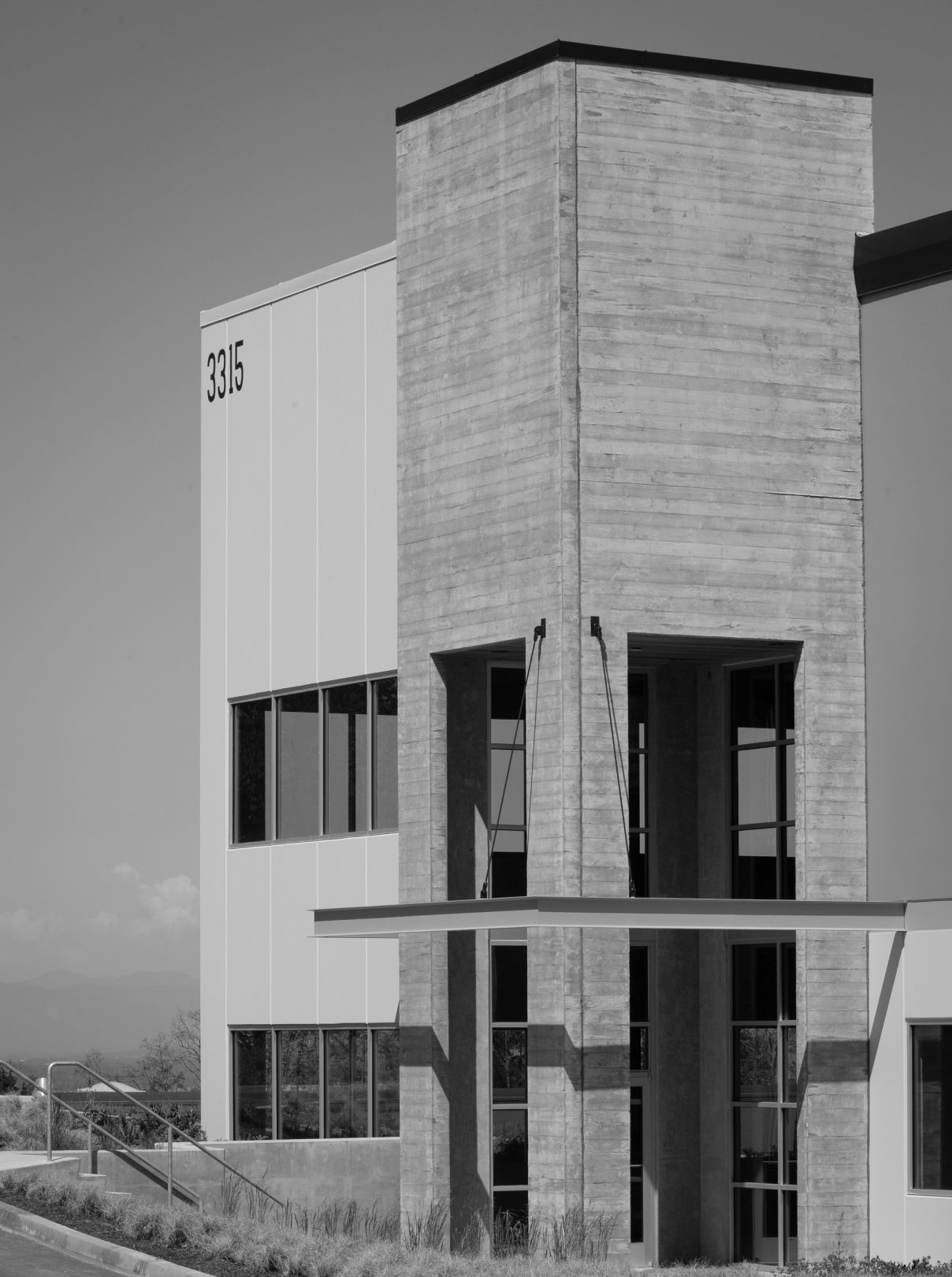 Seaway West's board-formed concrete tower