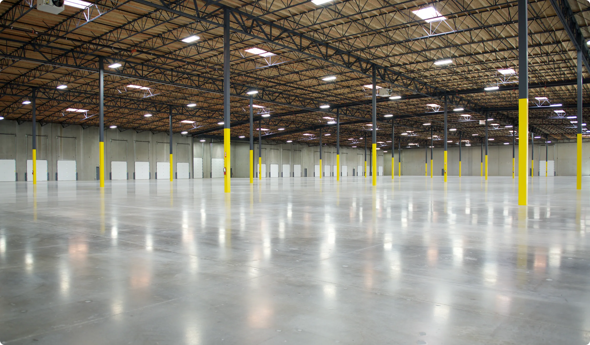 Interior of a Bertch Capital warehouse development